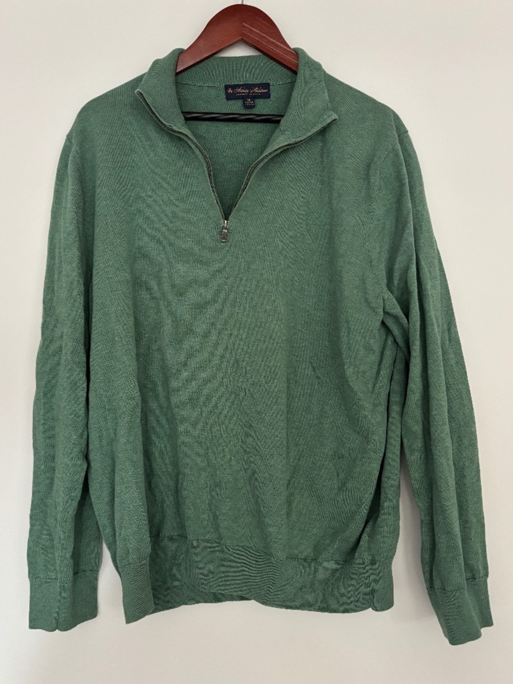 Brooks Brothers Supima Cotton Quarter Zip Sweater